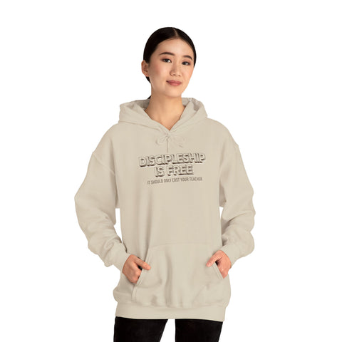 Unisex Discipleship Is Free Hoodie- Sand