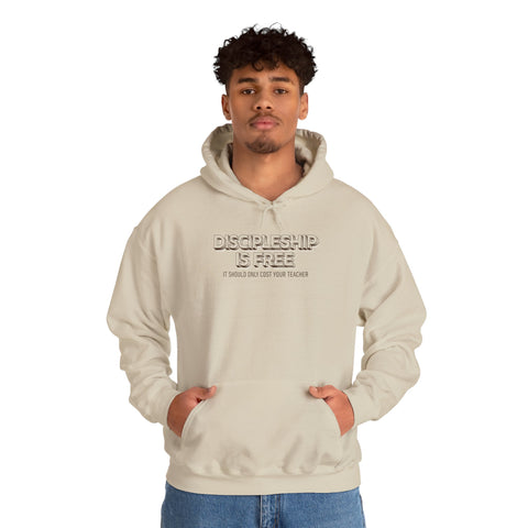 Unisex Discipleship Is Free Hoodie- Sand